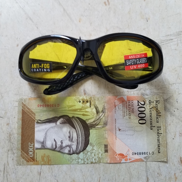 Motorcyle Glasses yellow free Foreign currency with purchase while supplies last - Picture 5 of 16
